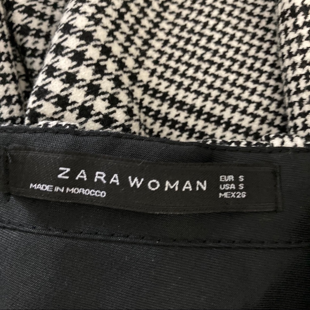 Zara Woman black white trousers slacks sz S - Picture 6 of 6